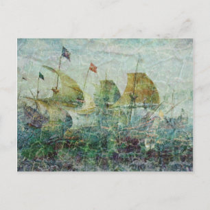 Carte Postale Sous voile