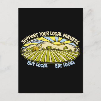 Carte Postale Soutenez vos agriculteurs locaux