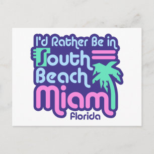 Carte Postale South Beach Miami