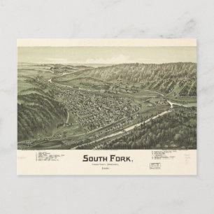 Carte Postale South Fork, Cambria County, Pennsylvanie (1900)