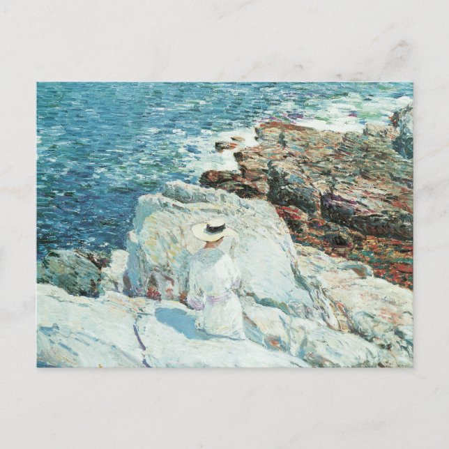 Carte Postale South Ledges, Appledore par Frederick Childe Hassa (Devant)