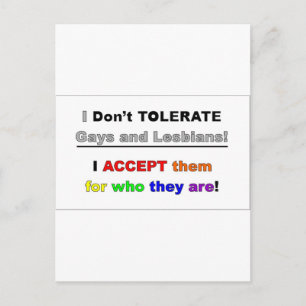 Carte Postale Soutien aux gays et lesbiennes