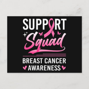 Carte Postale Soutien Équipage jumelé Famille Cancer du sein