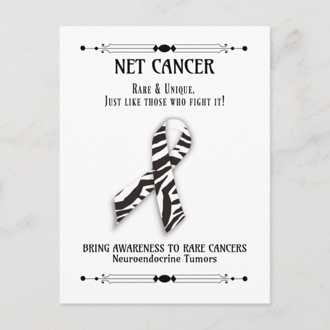 Carte Postale Soutien et sensibilisation au cancer du NET (Devant)