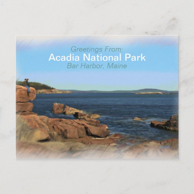 Carte postale Souvenier peint du parc national Aca (Devant)