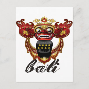 Carte Postale Souvenir de Barong Indonésie de Balinese