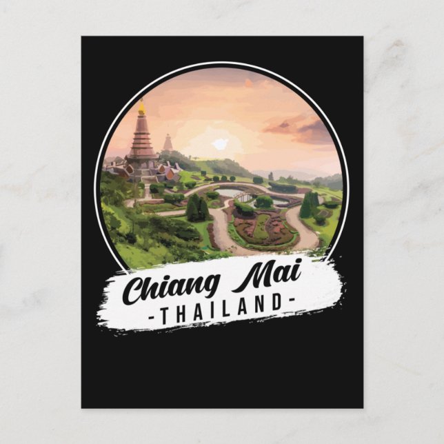 Carte Postale Souvenir de Chiang Mai Thaïlande (Devant)