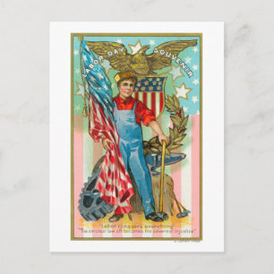 Carte Postale Souvenir de la fête du travail