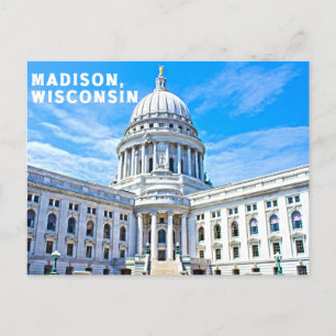 Carte postale souvenir de Madison Wisconsin