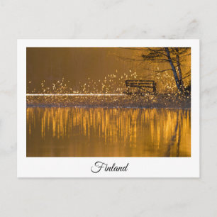 carte postale souvenir de paysage lacustre finland