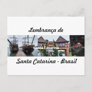 Carte postale souvenir de Santa Catarina Brésil