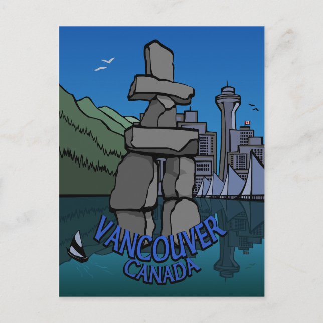 Carte postale Souvenir de Vancouver Inukshuk Landm (Devant)