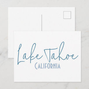 Carte Postale Souvenir de voyage du lac Tahoe, Californie