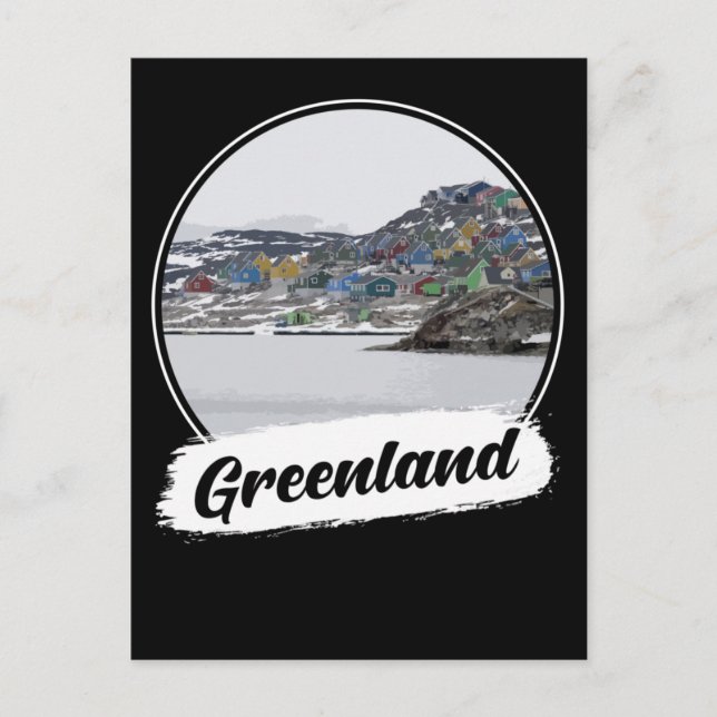 Carte Postale Souvenir du Groenland (Devant)