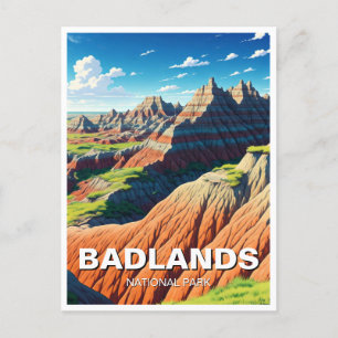 Carte Postale Souvenir du parc national des Badlands