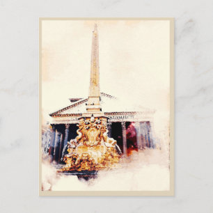 Carte Postale Souvenirs de Rome : Panthéon