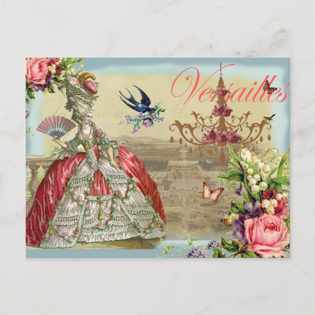 Carte Postale Souvenirs de Versailles (Devant)