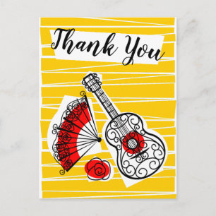 Carte Postale Souvenirs Espagnols Merci vertical