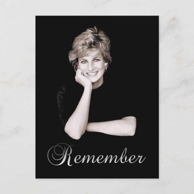 Carte Postale Souviens-toi de la princesse Diana (Devant)