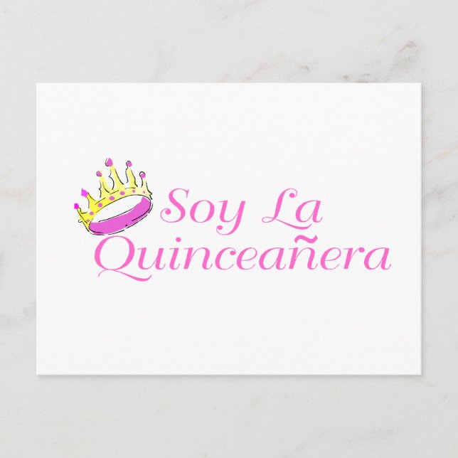 Carte Postale Soy La Quinceanera (Devant)