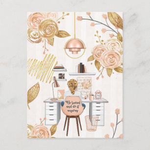 Carte Postale Soyez Effrayé & Faites-Le De Toute Façon