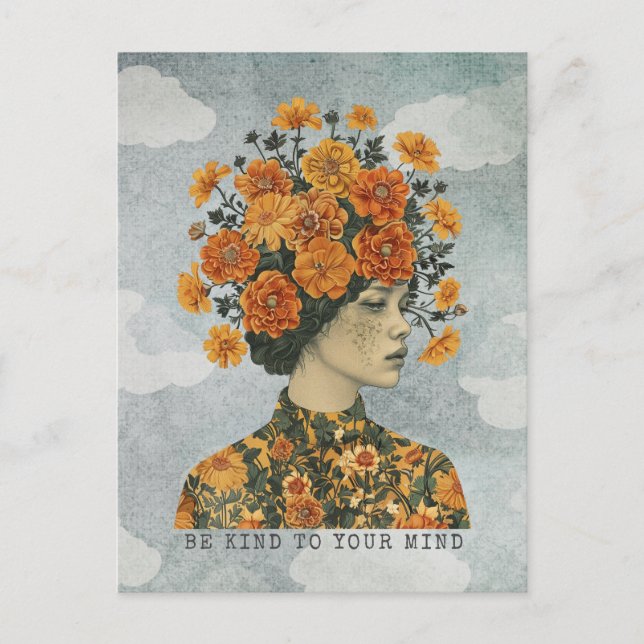 Carte Postale Soyez Gentil À Votre Esprit (Devant)