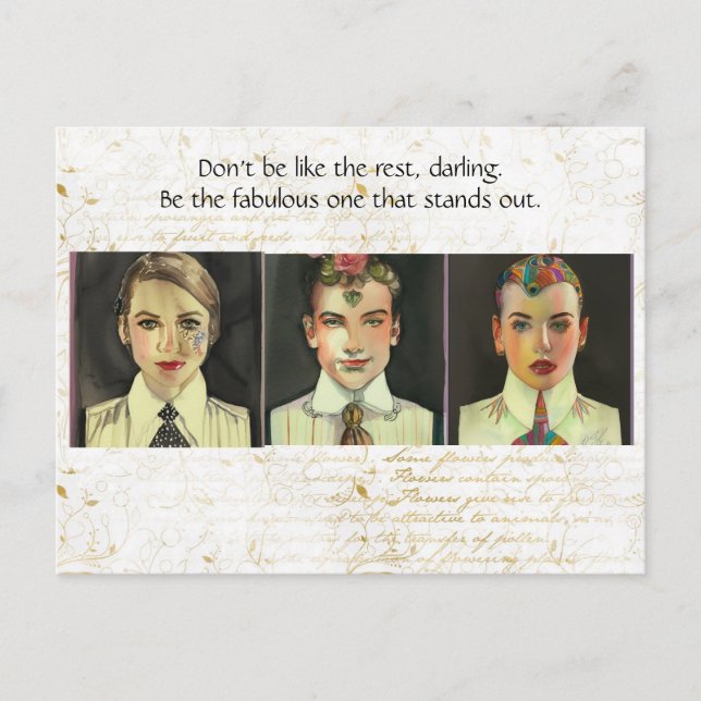 Carte Postale Soyez le fabuleux (Devant)