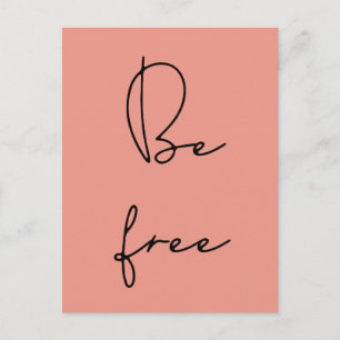 Carte Postale Soyez libre de la police noire