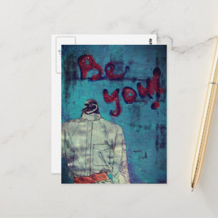 Carte Postale Soyez l'oiseau Médias mixtes