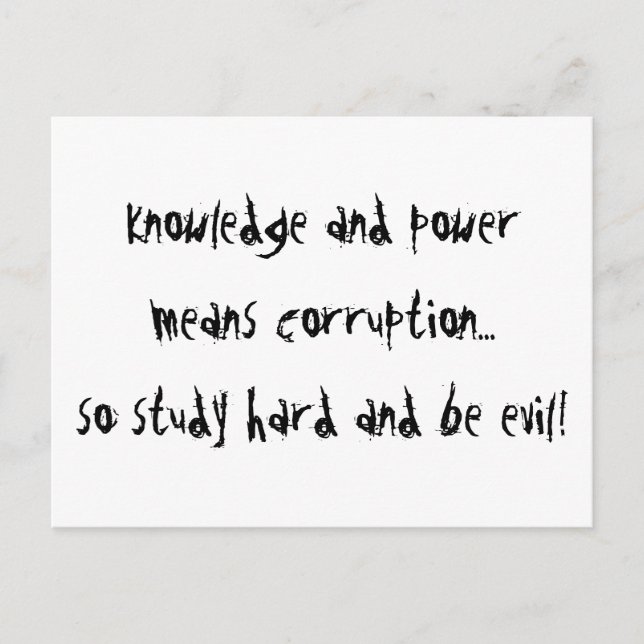 Carte Postale Soyez mauvais (Devant)