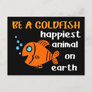 Carte Postale Soyez Un Poisson D'Or Drôle Motivation Soccer Cita