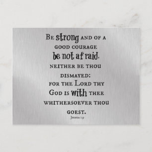 Carte Postale Soyez un puissant couplet de la Bible