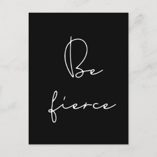 Carte Postale Soyez virulent police blanche