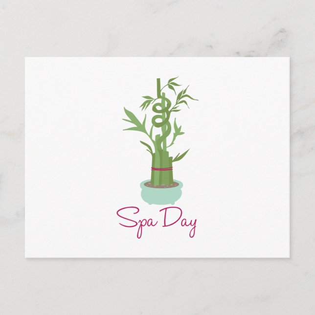 Carte Postale Spa Day Bamboo (Devant)