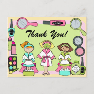 Carte postale Spa personnalisée Anniversaire Merci