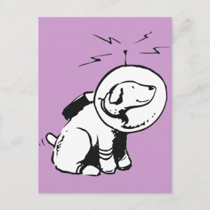Carte Postale Space Chien