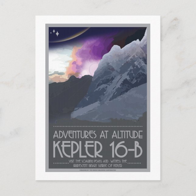 Carte postale Space Travel - Kepler 16-b (Devant)