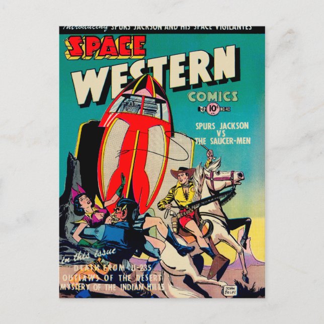 Carte Postale Space Western Comics (Devant)