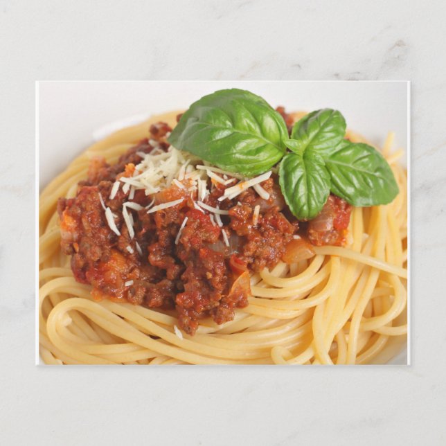 Carte Postale Spaghetti bologne (Devant)