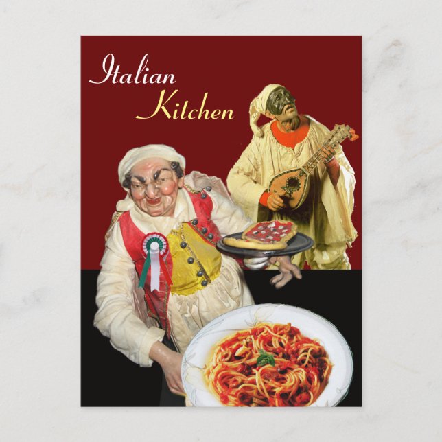 Carte Postale SPAGHETTI PARTY, Cuisine Italienne Chef Recette Ro (Devant)