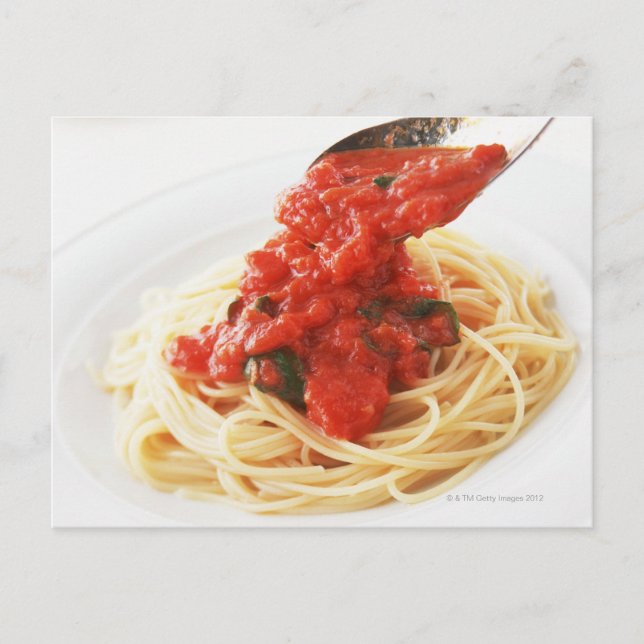 Carte Postale Spaghetti Pomodoro (Devant)