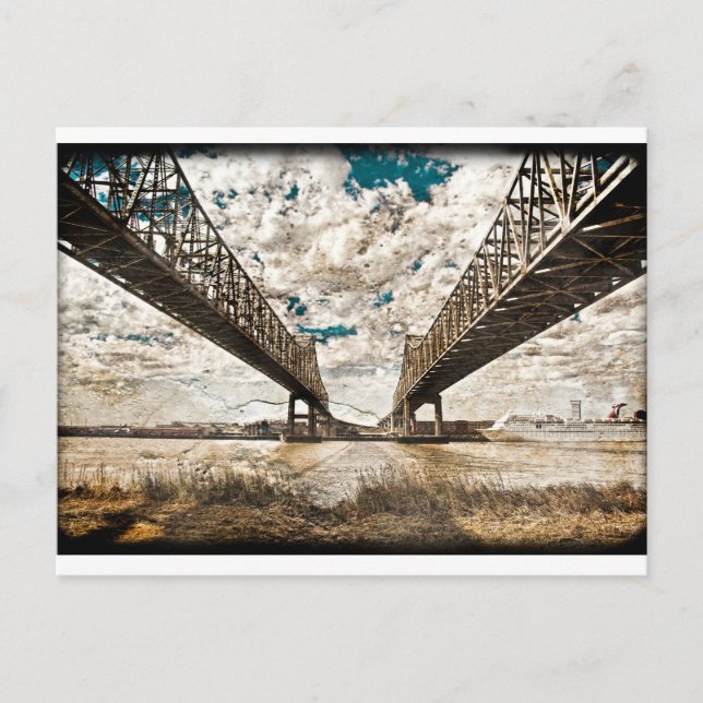 Carte Postale Span Twin Texté (Devant)