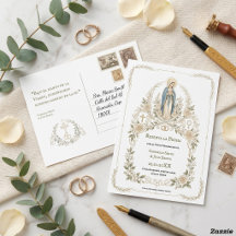 Spanish Virgin Mary Catholic Reserva la Fecha