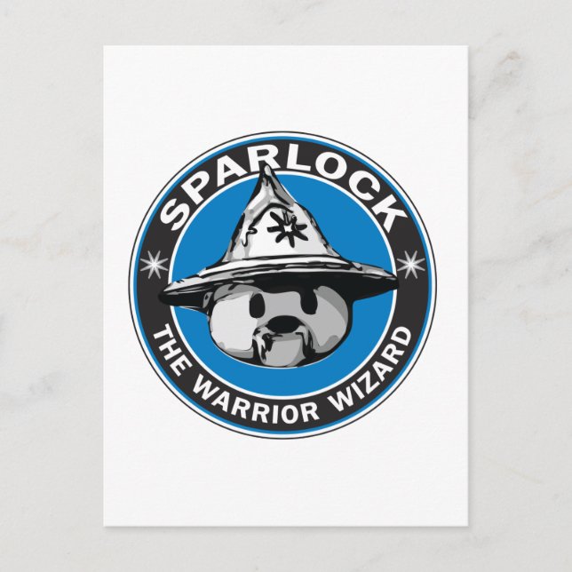 Carte Postale Sparlock the Warrior Wizard (Devant)