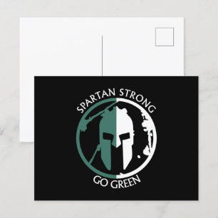 Carte Postale Spartan Strong Devenez écolo guerrier spartiate