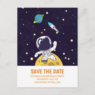 Carte Postale Spationaute explorant l'espace extérieur, Épargnez