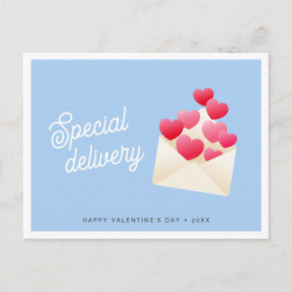 Carte Postale Special delivery Hearts Envelope Valentine's Day
