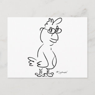 Carte Postale Spécifications du poulet