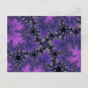 Carte Postale Speckle mauve métallique