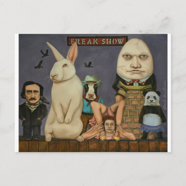 Carte Postale Spectacle de fous (Devant)